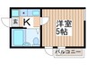 ライズ北千住 1Kの間取り