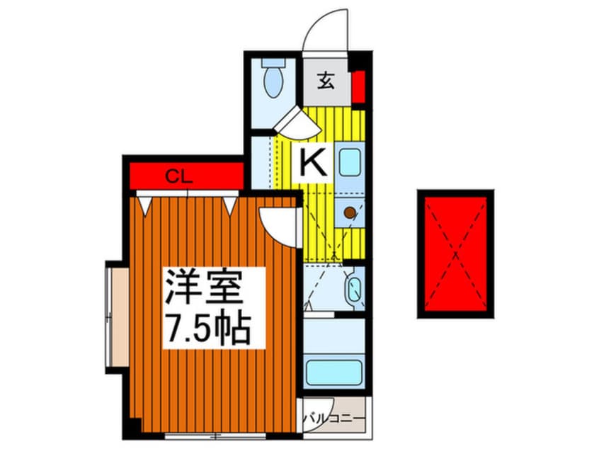 間取図 サンライズ・Ｂｌｖｄ．中青木