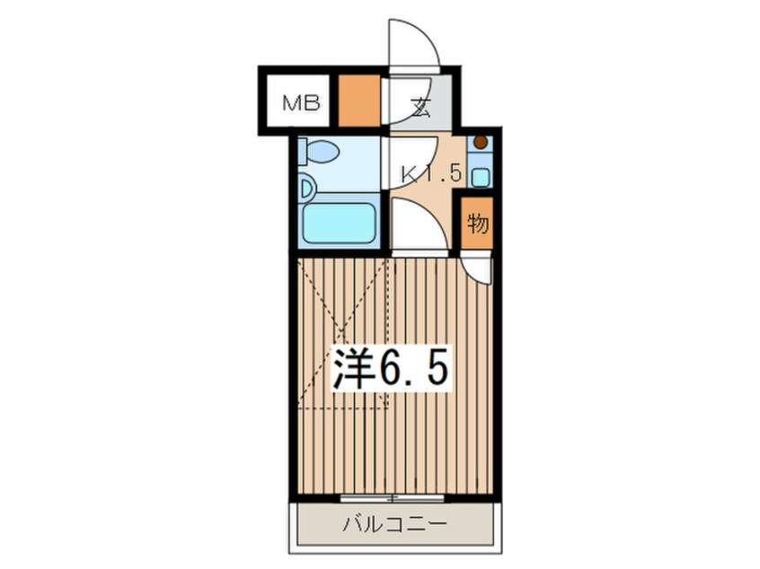 間取図 ﾎｰﾕｳｺﾝﾌｫﾙﾄ大和中央(506)