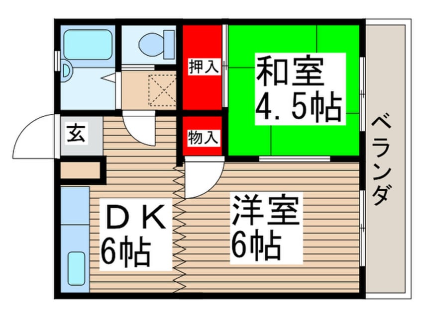 間取図 第５コーポ立澤