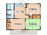 コーポ古沢Ⅱ 3Kの間取り