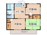 コーポ古沢Ⅱ 3Kの間取り