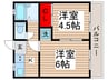 サンホープ 2Kの間取り