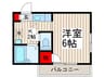 アルカ－デンホ－フ 1Kの間取り