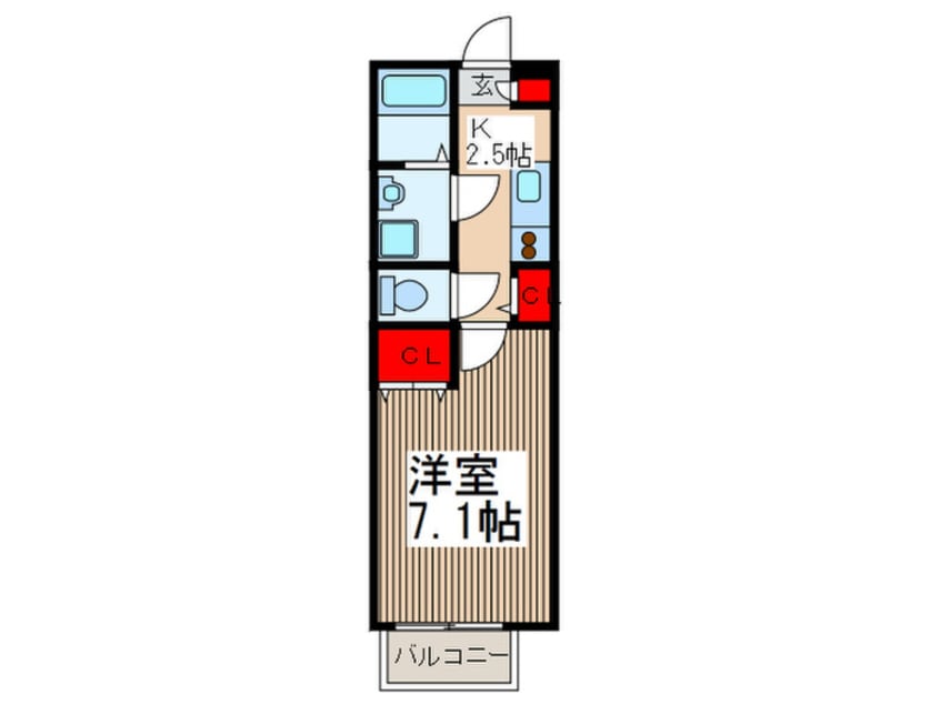 間取図 アンプル－ルクラ－ジュ西青木