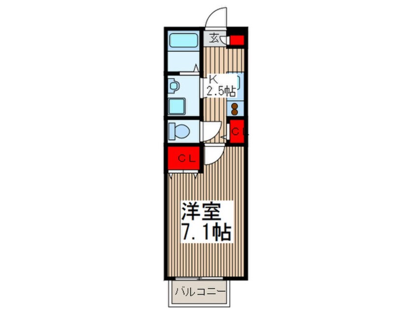 間取図 アンプル－ルクラ－ジュ西青木