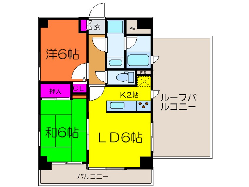 間取図 ニュ－ハイツ豊島園(507)