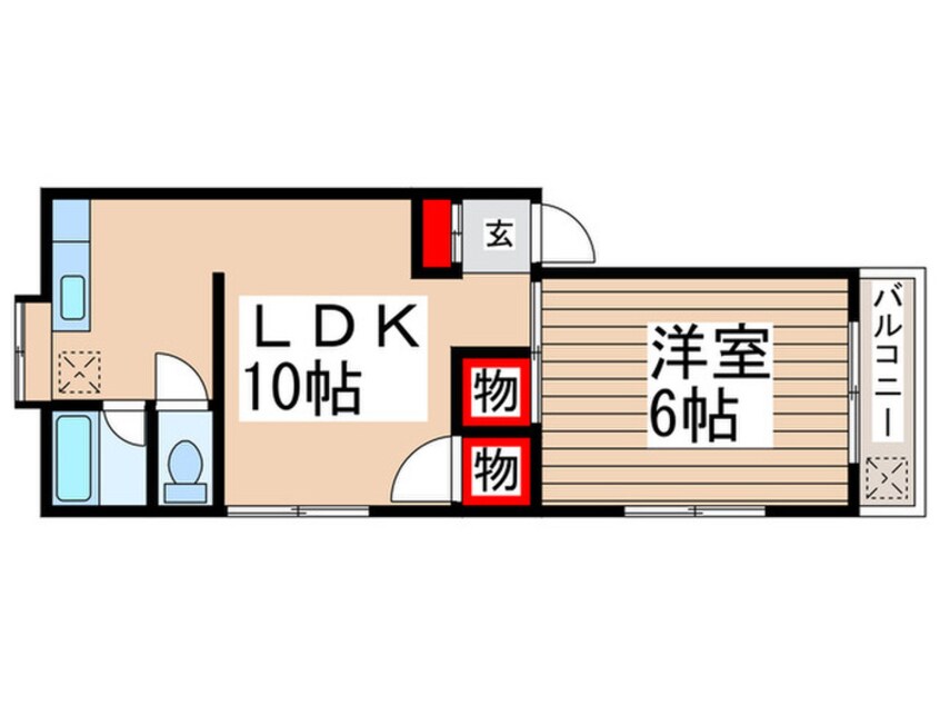 間取図 アクアシティ立川