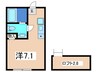 Ｈｉｌｌｔｏｐ杉田 1Rの間取り