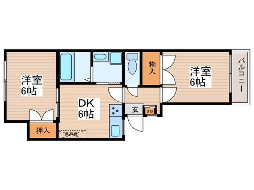 間取図 ｎｅｕ　ｈａｕｓ