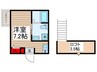 Ａｚｕｒｅ高砂 1Rの間取り