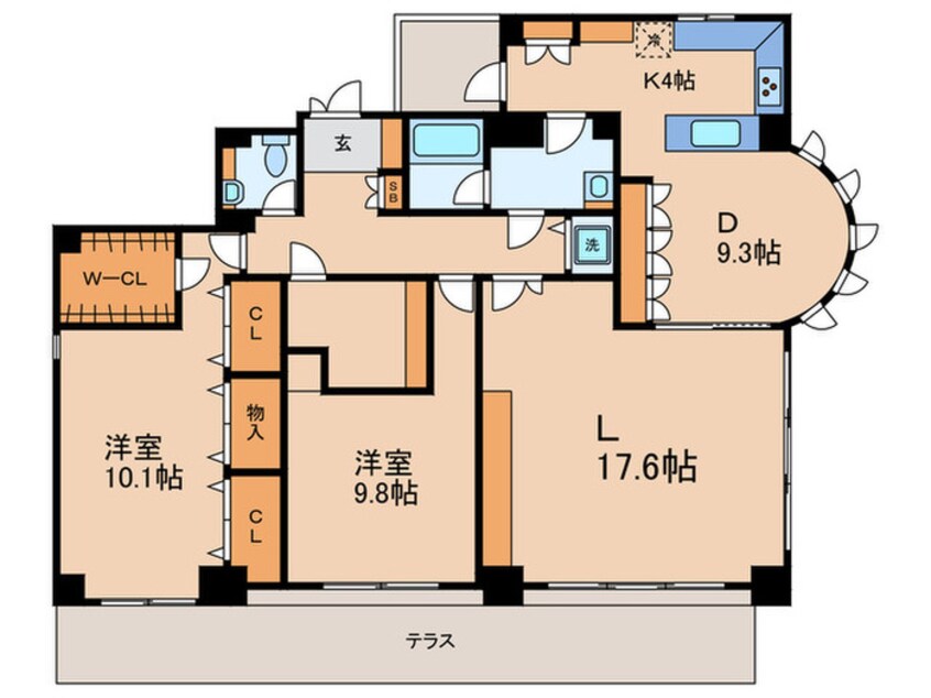 間取図 レジデンス等々力