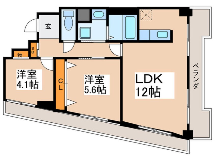 間取図 ハイムてつ