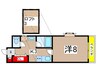 ＥＡＳＴ国立 1Kの間取り