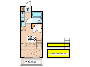 間取図 リバ－ハイツ天王町