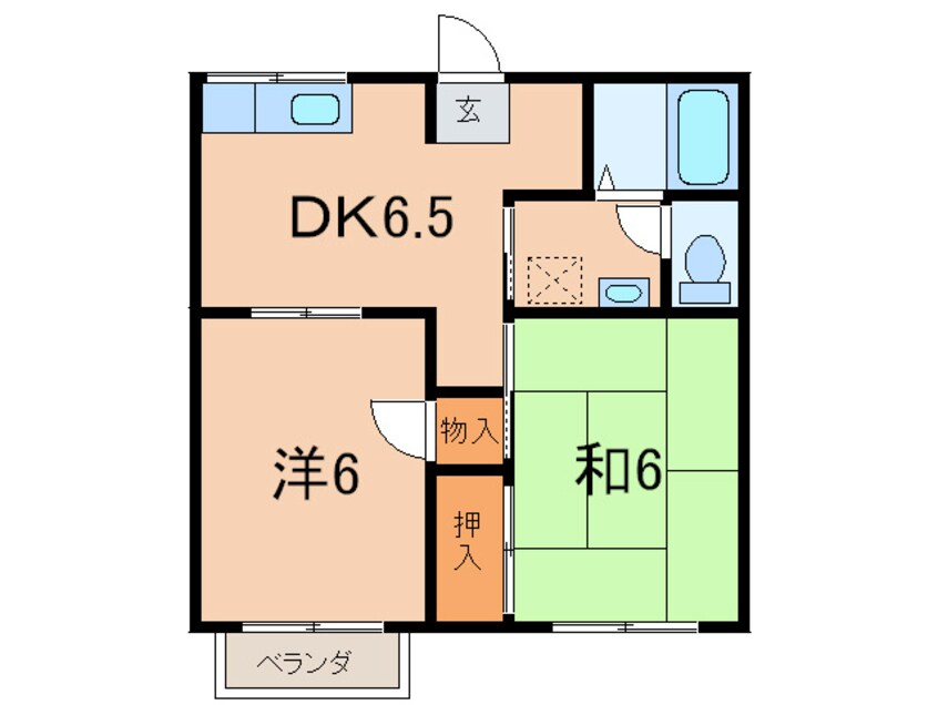 間取図 サン・ルピナス