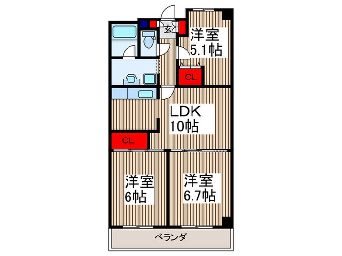 間取り図 パ－クプレイスⅡ
