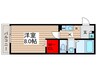 シャイネクス高砂 1Kの間取り