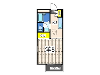 間取図 アビタシオン金子Ｂ