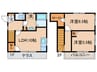 大家テラス 2LDKの間取り
