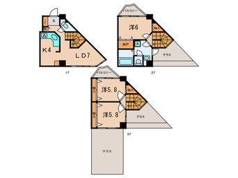 間取図 カドリル青葉台
