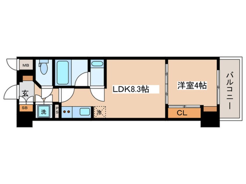 間取図 ﾗｲｵﾝｽﾞｸｵｰﾚ池袋ｿｼｱ(203)