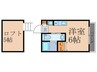 マーブルコート 1Rの間取り