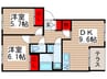 ラフレシール 2DKの間取り