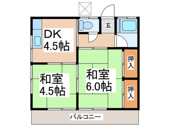 間取図 コ－ポ加藤