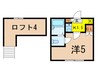 ＢＳハイム二子新地Ｂ棟 1Kの間取り