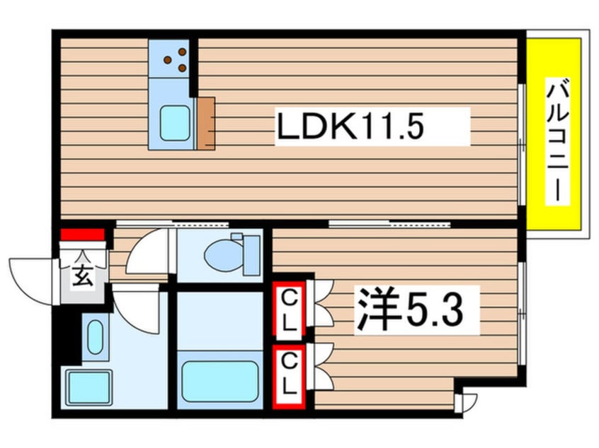 間取図 仮)プラネッツ