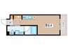 SPATIE OKURAYAMA 1Rの間取り