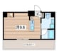 SPATIE OKURAYAMA 1Rの間取り