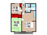 メゾンドフロ－ラ 2LDKの間取り