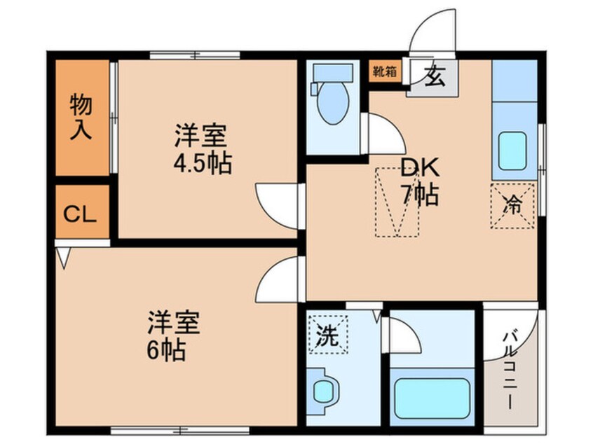 間取図 ヒルトップ鵜の木