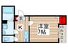 ドルフ千葉 1Kの間取り