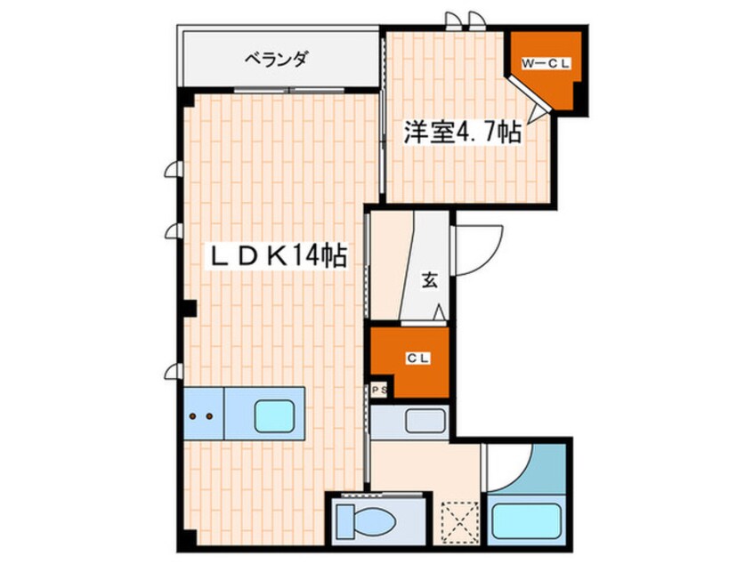 間取図 ラシーネ立石