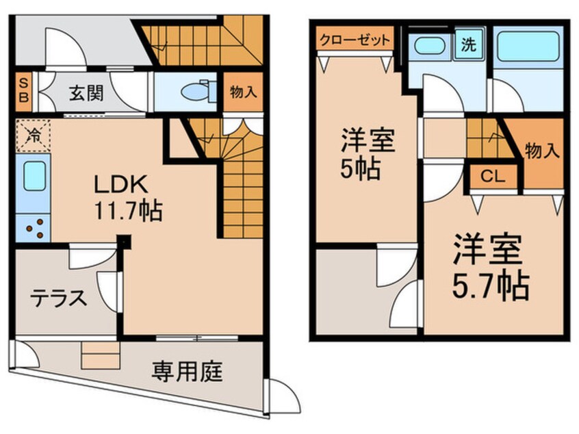 間取図 AGRATIO　TERRACE　恵比寿