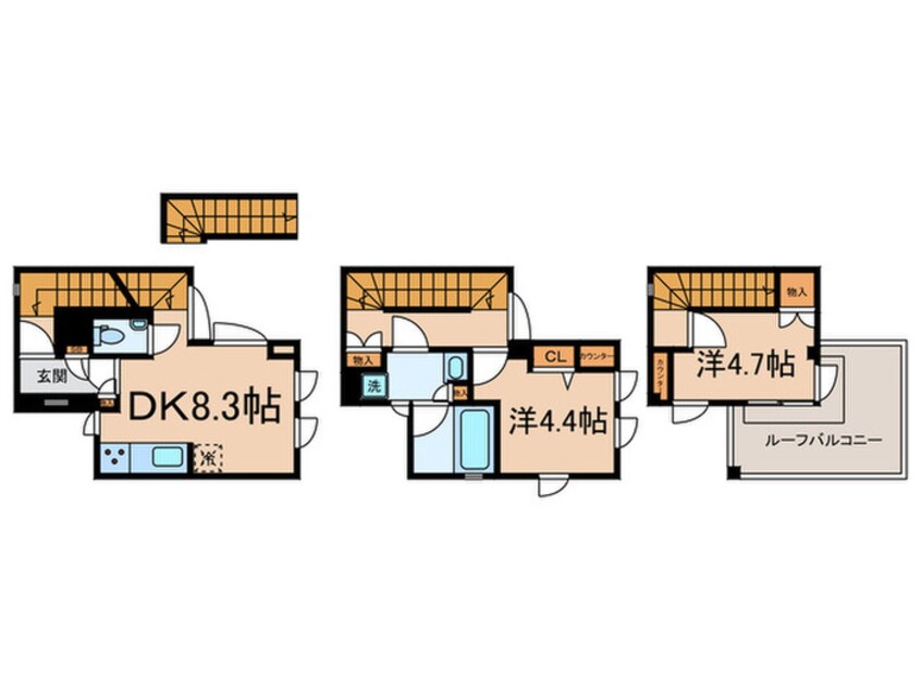 間取図 AGRATIO　TERRACE　恵比寿