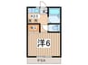 ドミール美 1Kの間取り