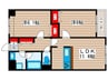 di Cuore 2LDKの間取り