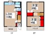テラスハウスローズガーデン(3) 2LDKの間取り