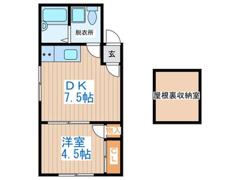 間取図 クララハイツ