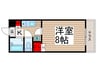 パレスベラージオ 1Kの間取り