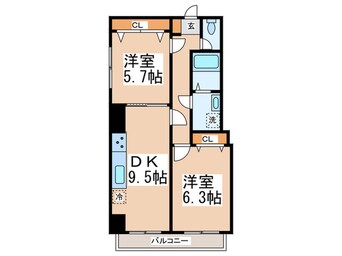 間取図 サザンクロス