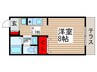 ファミ－ユ南柏 1Kの間取り