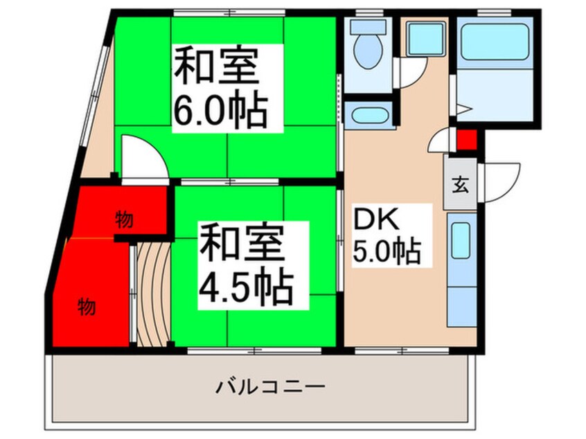 間取図 レジデンス中尾