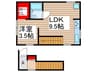 ヴェルドミールⅢ 1LDKの間取り