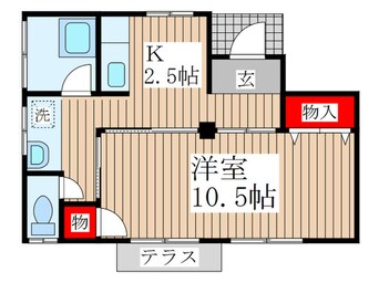 間取図 福生市福生貸家Ｂ