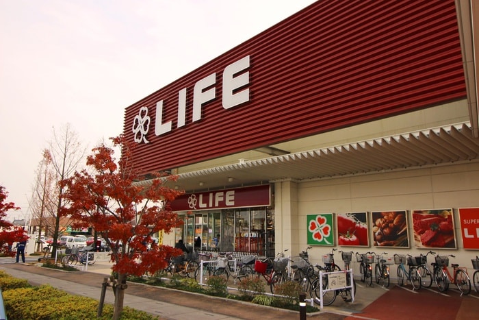 ライフ(スーパー)まで1000m グラースアビタシオンⅡ